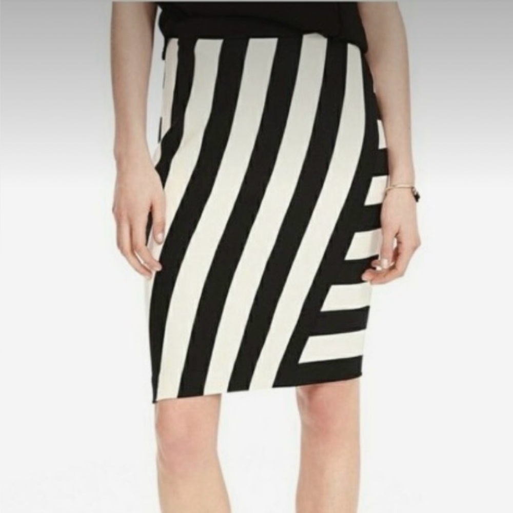 Banana Republic Stripe pencil skirt, size 8